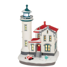 Load image into Gallery viewer, Holiday Lighthouse 2023 Ornament With Light

