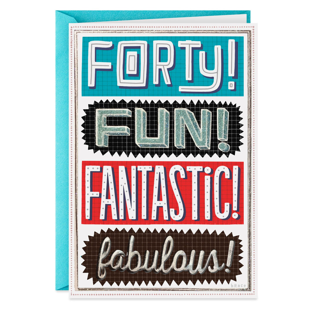 40 Is a Big F-ing Deal Funny Birthday Card