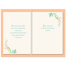 Load image into Gallery viewer, Ring of Leaves Loss of Daughter Sympathy Card
