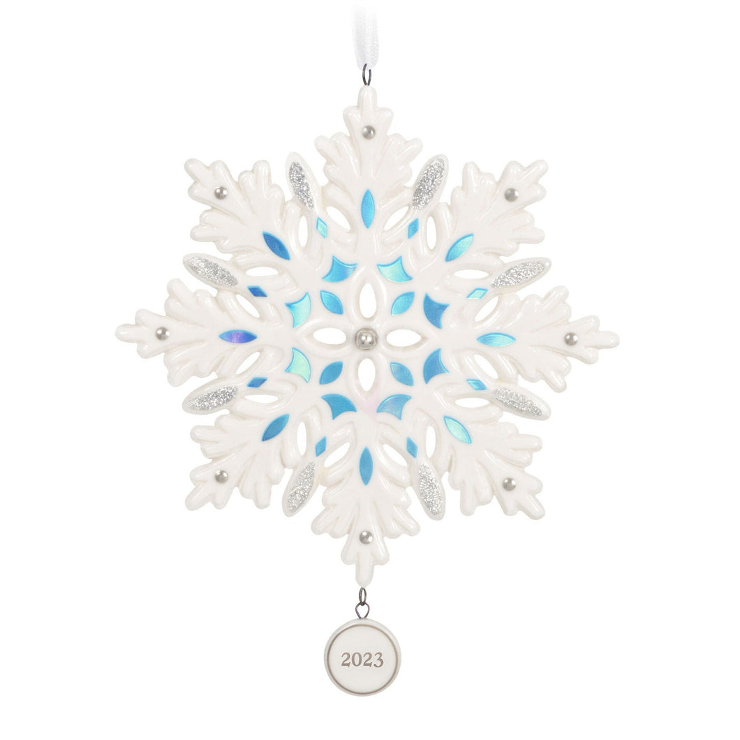 Snowflake 2023 Porcelain Ornament