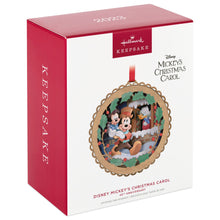 Load image into Gallery viewer, Disney Mickey&#39;s Christmas Carol 40th Anniversary Papercraft Ornament
