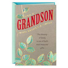 Load image into Gallery viewer, You Bring a Smile Religious Birthday Card for Grandson
