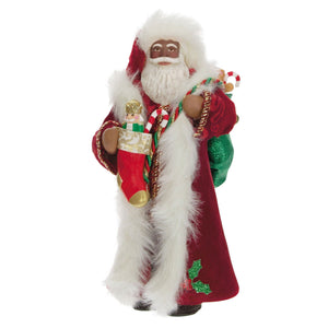 Black Father Christmas Ornament
