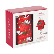 Load image into Gallery viewer, Mini The Peanuts® Gang Snoopy Christmas Tree Topper and Tree Skirt, Set of 2
