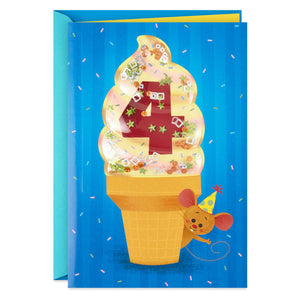 Lucky You 4th Birthday Card