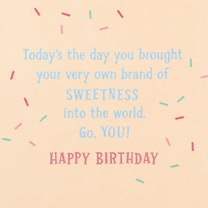 Very Own Brand of Sweetness 6th Birthday Card