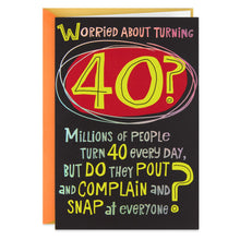 Load image into Gallery viewer, What Old People Do Funny Pop Up 40th Birthday Card
