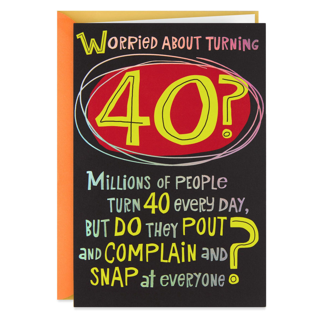 What Old People Do Funny Pop Up 40th Birthday Card