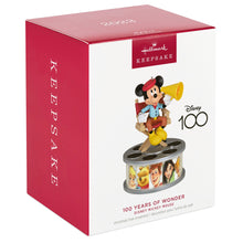 Load image into Gallery viewer, Disney 100 Years of Wonder Director Mickey Mouse Ornament With Light and Sound
