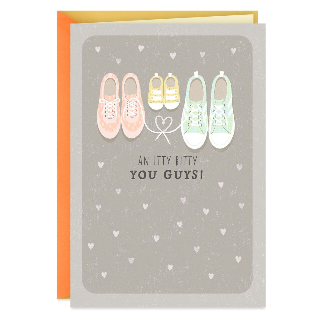 Cuteness Runs in the Family New Baby Congratulations Card