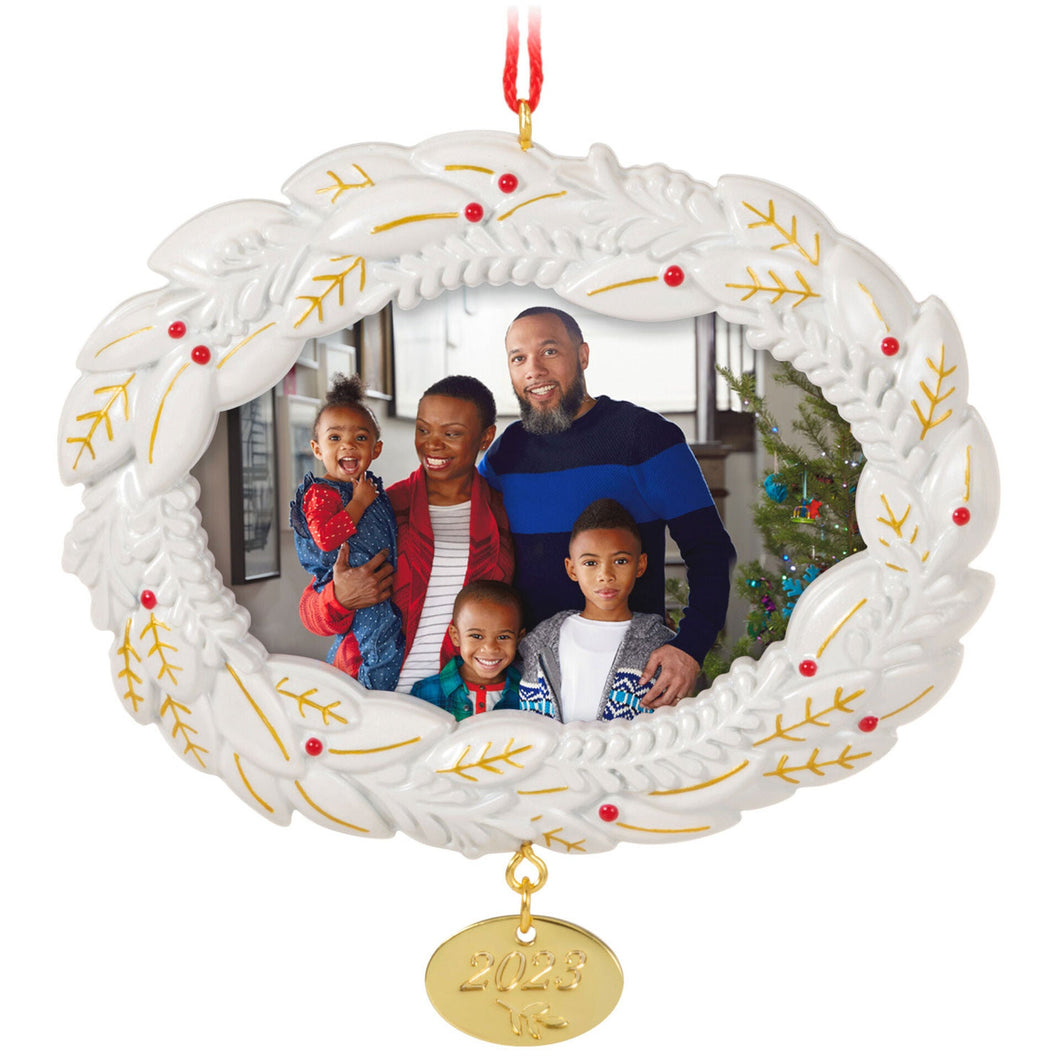 A Beautiful Year 2023 Metal Photo Frame Ornament