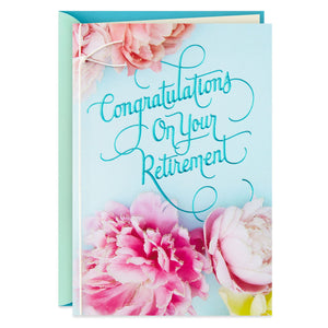 Floral Blooms Retirement Card