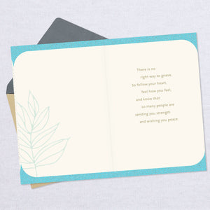 Sending You Strength and Peace Sympathy Card