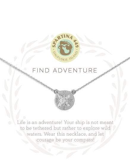 Spartina - Sea La Vie Find Adventure Silver Necklace (18