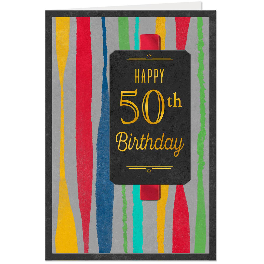 Colorful Stripes Meaningful Moments 50th Birthday Card – Amreen's Hallmark colorful-stripes-meaningful-moments-50th-birthday-card-amreen-s-hallmark