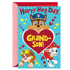 Nickelodeon Paw Patrol Hug Day Valentine's Day Card for Grandson