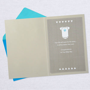 Changing Hearts and Lives Forever New Baby Boy Card