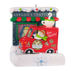 Happy Holiday Parade Collection Gregor's Trattoria Musical Ornament With Light