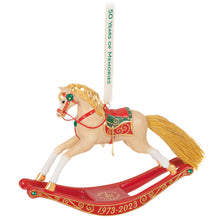 Load image into Gallery viewer, 50 Years of Memories Rocking Horse Special Edition Porcelain Ornament
