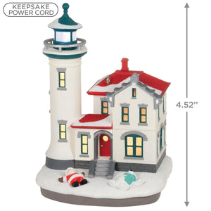 Holiday Lighthouse 2023 Ornament With Light