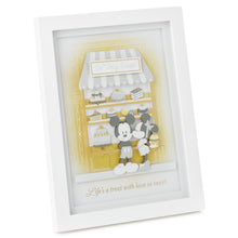 Load image into Gallery viewer, Disney Mickey and Minnie Life&#39;s a Treat Papercraft Framed Art, 8x10.5
