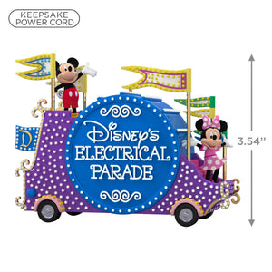 Disney Mickey Mouse Disney's Electrical Parade Musical Ornament With Light