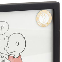 Load image into Gallery viewer, Peanuts® Charlie Brown and Snoopy Friends Make You Smile Framed Artwork, 7.94x7.94
