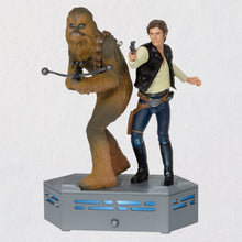 Load image into Gallery viewer, Star Wars: A New Hope™ Collection Han Solo™ and Chewbacca™ Ornament With Light and Sound
