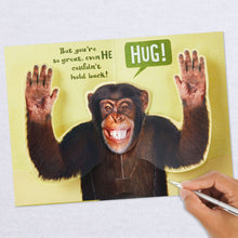 Load image into Gallery viewer, Not Sentimental Chimp Hug Birthday Card for Nephew
