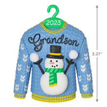 Load image into Gallery viewer, Grandson Christmas Sweater 2023 Ornament
