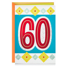 Load image into Gallery viewer, Bright and Bold 60th Birthday Card
