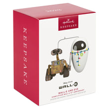 Load image into Gallery viewer, Disney/Pixar Wall-E 15th Anniversary Wall-E and Eve Ornament
