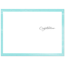 Load image into Gallery viewer, Bride and Groom Decorated Glasses Wedding Card
