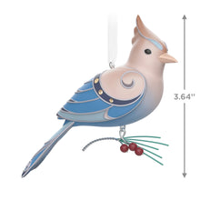 Load image into Gallery viewer, The Beauty of the Birds Leucistic Steller&#39;s Jay Ornament
