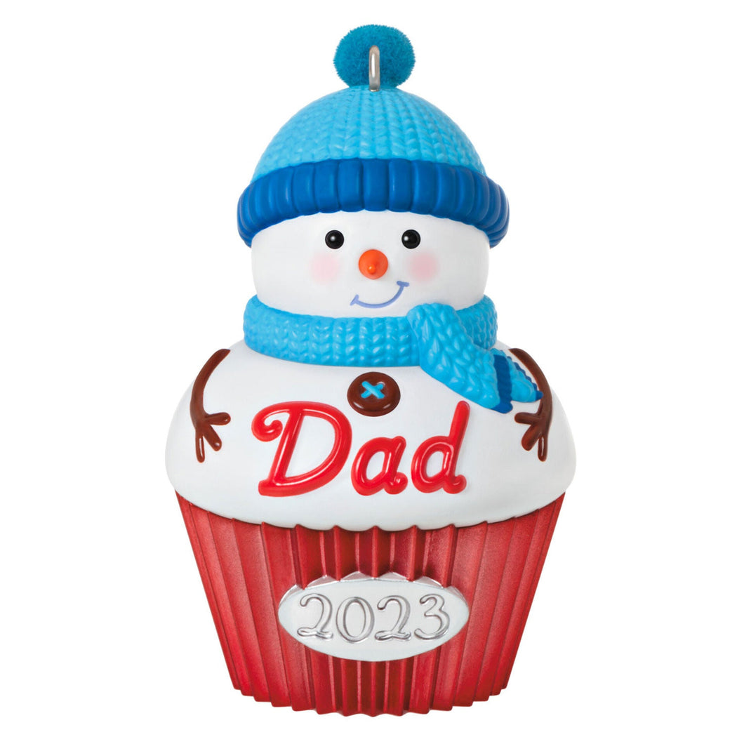 Dad Cupcake 2023 Ornament
