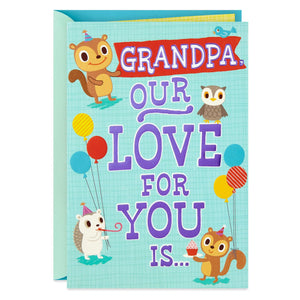 Woodland Critters Birthday Card for Grandpa