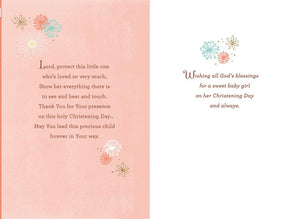 Blessings for a Sweet Baby Girl Christening Card