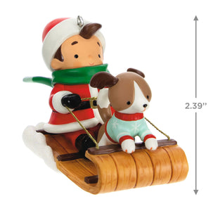 Young Santa Ornament