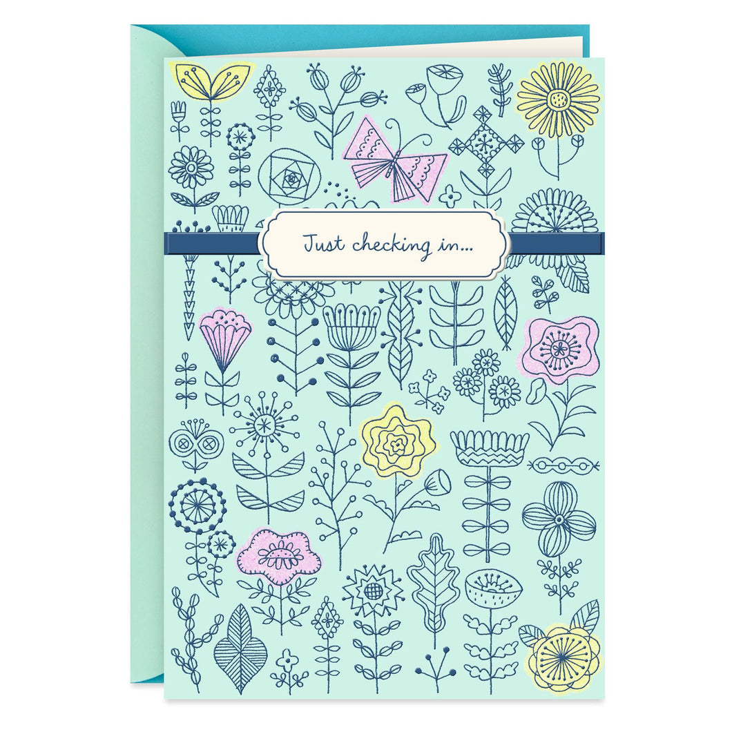Just Checking In Religious Get Well Card