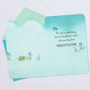 Great Big Love Lamb and Squirrel New Baby Boy Card