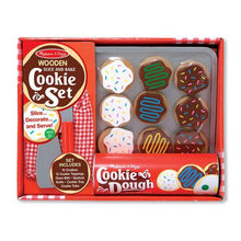 Load image into Gallery viewer, Slice and Bake Cookie Set - Wooden Play Food
