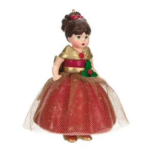 Madame Alexander Golden Holiday Celebration Ornament
