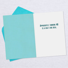 Load image into Gallery viewer, 40 Is a Big F-ing Deal Funny Birthday Card
