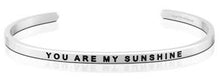 Load image into Gallery viewer, You are my Sunshine Bracelet-Silver, Gold or Rose Gold
