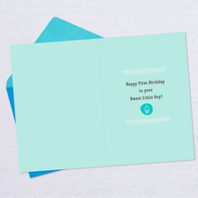 Load image into Gallery viewer, ONE-derful First Birthday Card for Boy
