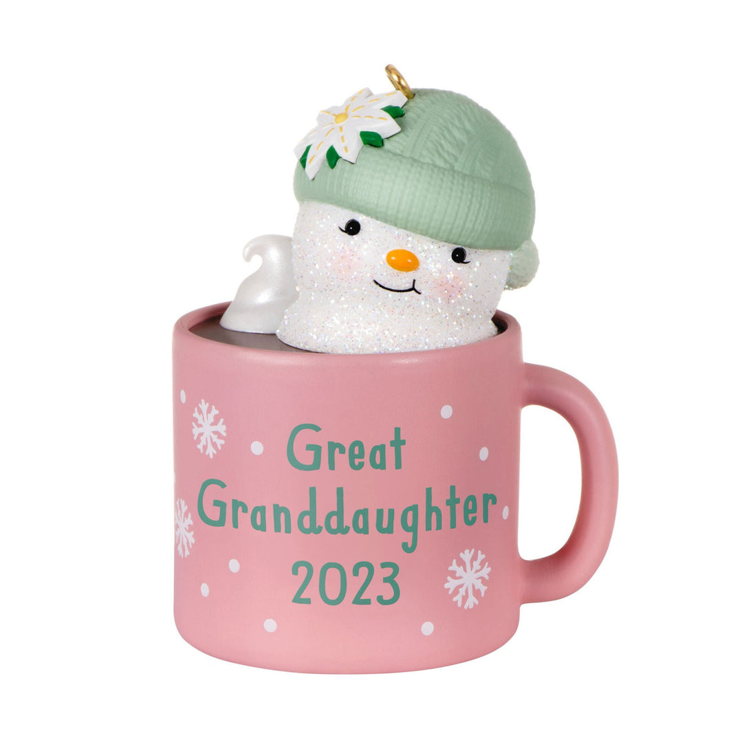 Great-Granddaughter Hot Cocoa Mug 2023 Ornament