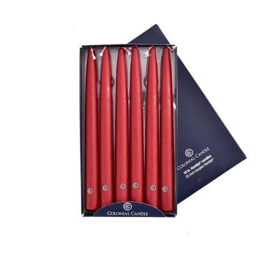 Traditional Cranberry Taper Candle-Various sizes available