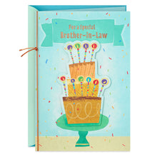 Load image into Gallery viewer, Layer Cake Birthday Card for Brother-in-Law
