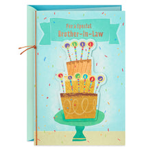 Load image into Gallery viewer, Layer Cake Birthday Card for Brother-in-Law
