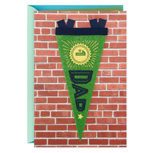 Load image into Gallery viewer, #1 Dad Felt Pennant Birthday Card
